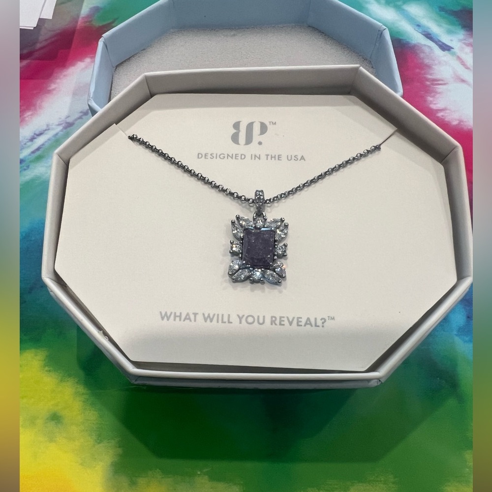 Amethyst crystal necklace